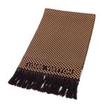 Cachecol-Louis-Vuitton-Xadrez-Marrom