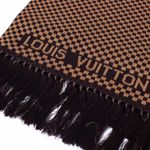 Cachecol-Louis-Vuitton-Xadrez-Marrom