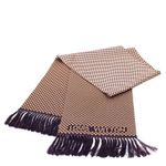 Cachecol-Louis-Vuitton-Xadrez-Marrom