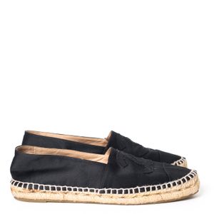 Espadrille Chanel Lona Preta