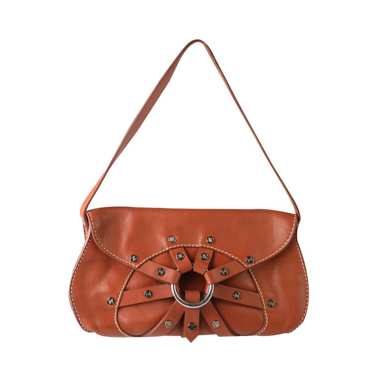 Bolsa-Celine-Argola-Couro-Telha