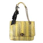 Bolsa-Lanvin-Python-Couro-Amarelo