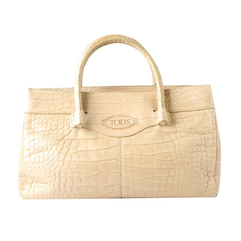 Bolsa-Tods-Pespontada-Reptil-Cru