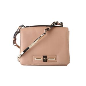 Bolsa Valentino Alça Metal Couro Rose
