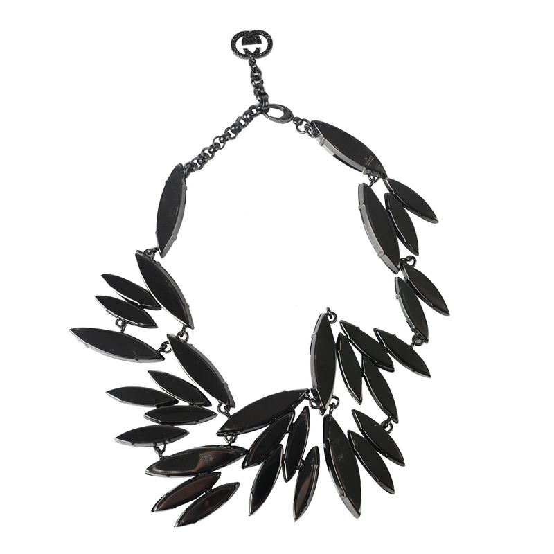 Colar-Gucci-Cristais-Negro-Preto