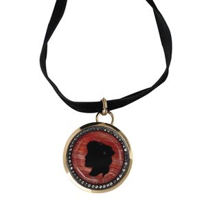 Colar Lanvin Camafeu Vermelho