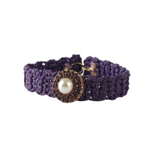 Gargantilha DM Croche Roxo