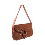 Bolsa-Celine-Argola-Couro-Telha
