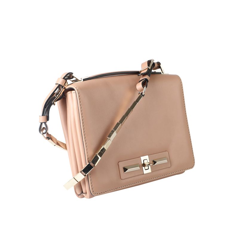 Bolsa-Valentino-Alca-Metal-Couro-Rose