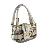 Bolsa-Jimmy-Choo-Fivela-Couro-Metal-Prata