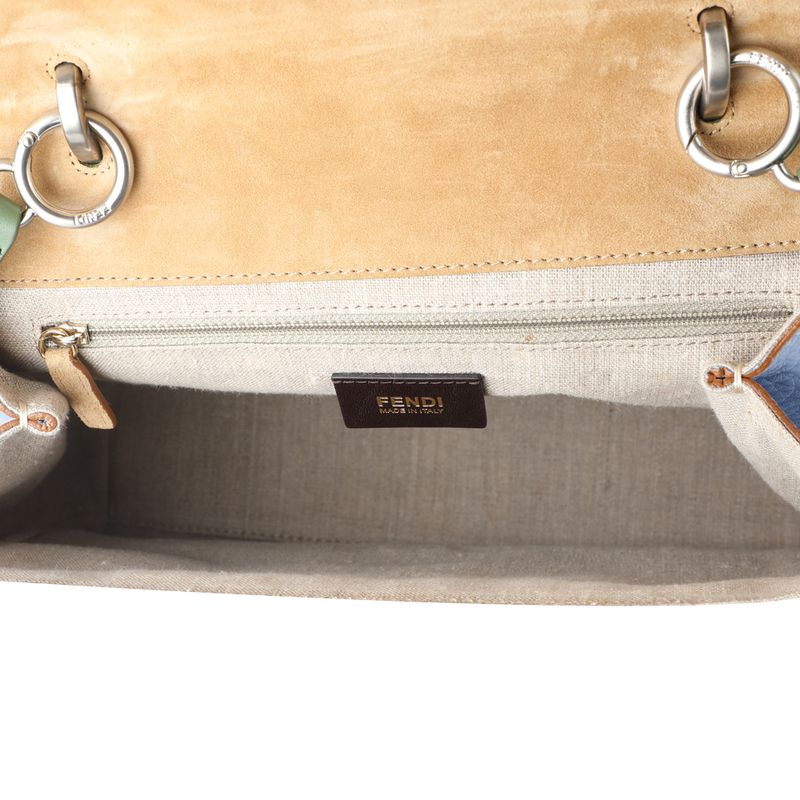 Bolsa-Fendi-Carteiro-Canvas-Couro-Verde