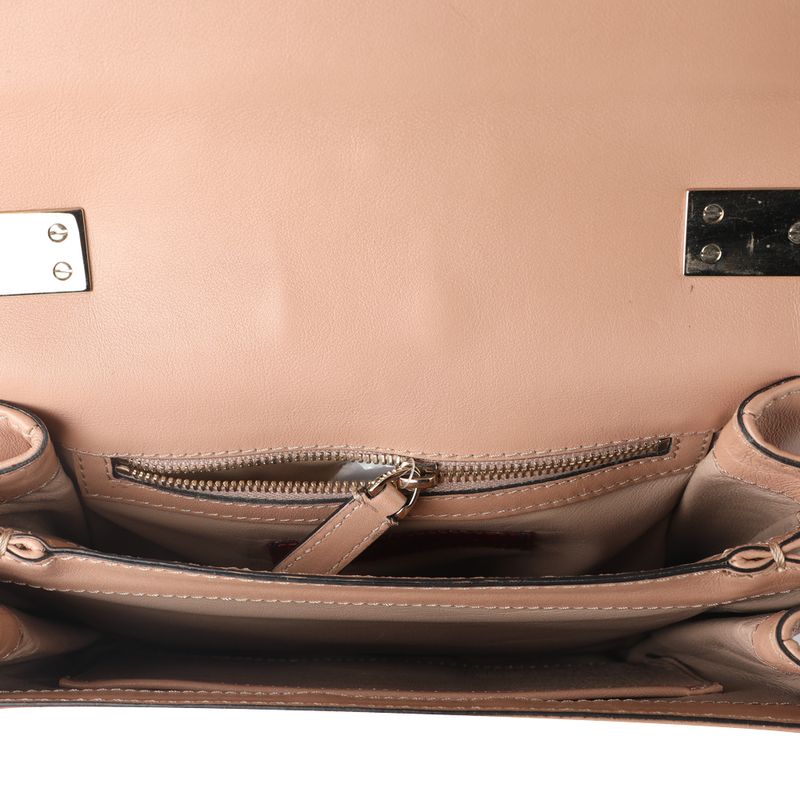 Bolsa-Valentino-Alca-Metal-Couro-Rose