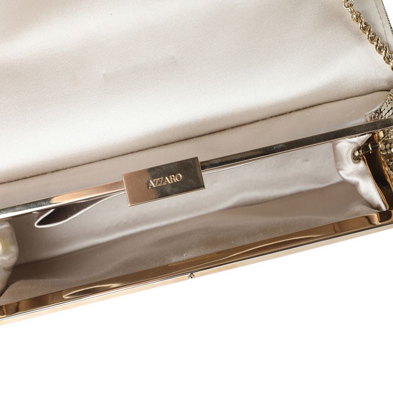 Bolsa-Azzaro-Alca-Corrente-Malha-Metal-Dourada