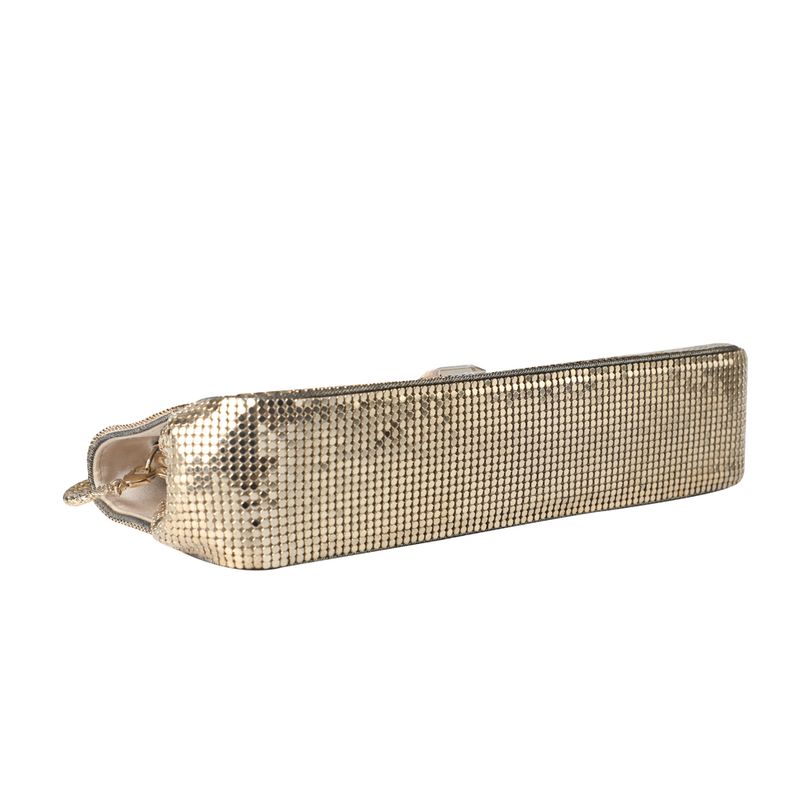 Bolsa-Azzaro-Alca-Corrente-Malha-Metal-Dourada