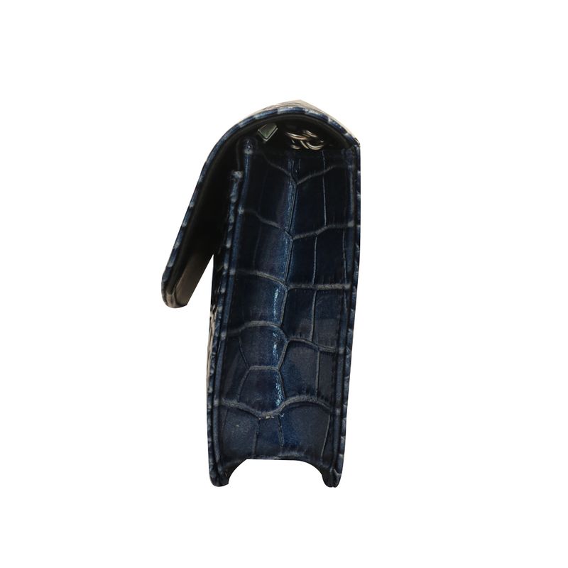 Bolsa-Balenciaga-Alca-Corrente-Couro-Azul