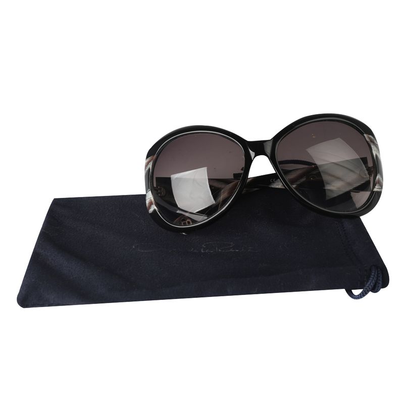 Oculos-Oscar-Dela-Renta-Vintage-Acrilico-Preto