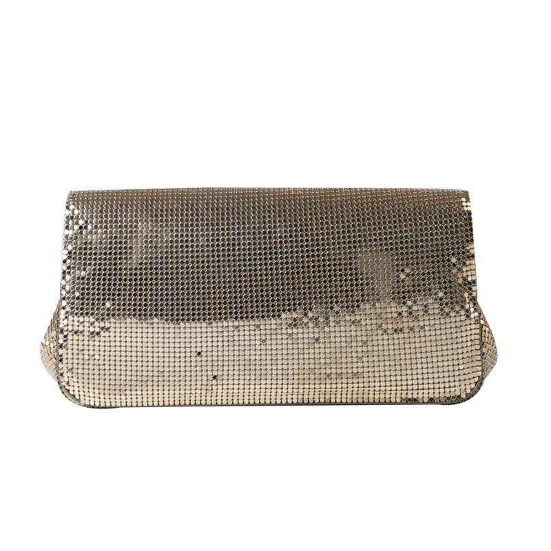 Bolsa-Azzaro-Alca-Corrente-Malha-Metal-Dourada