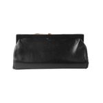 Clutch-Valentino-Flor-Couro-Pedras-Preta