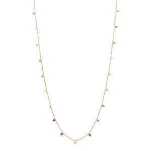 Colar Longo Ouro Triangulos