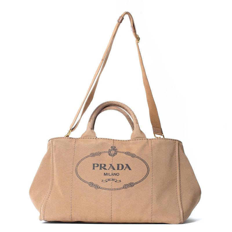 Bolsa-Prada-Canapa-Logo-Bege