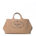 Bolsa-Prada-Canapa-Logo-Bege