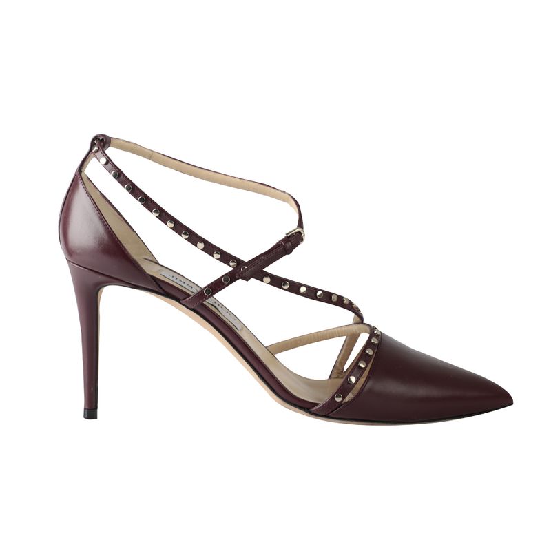 Sapato-Jimmy-Choo-Com-Studs-Vinho