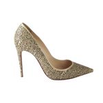 Scarpin-Louboutin-Rendado-Bege