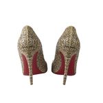 Scarpin-Louboutin-Rendado-Bege