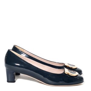 Sapato Salvatore Ferragamo Verniz Azul
