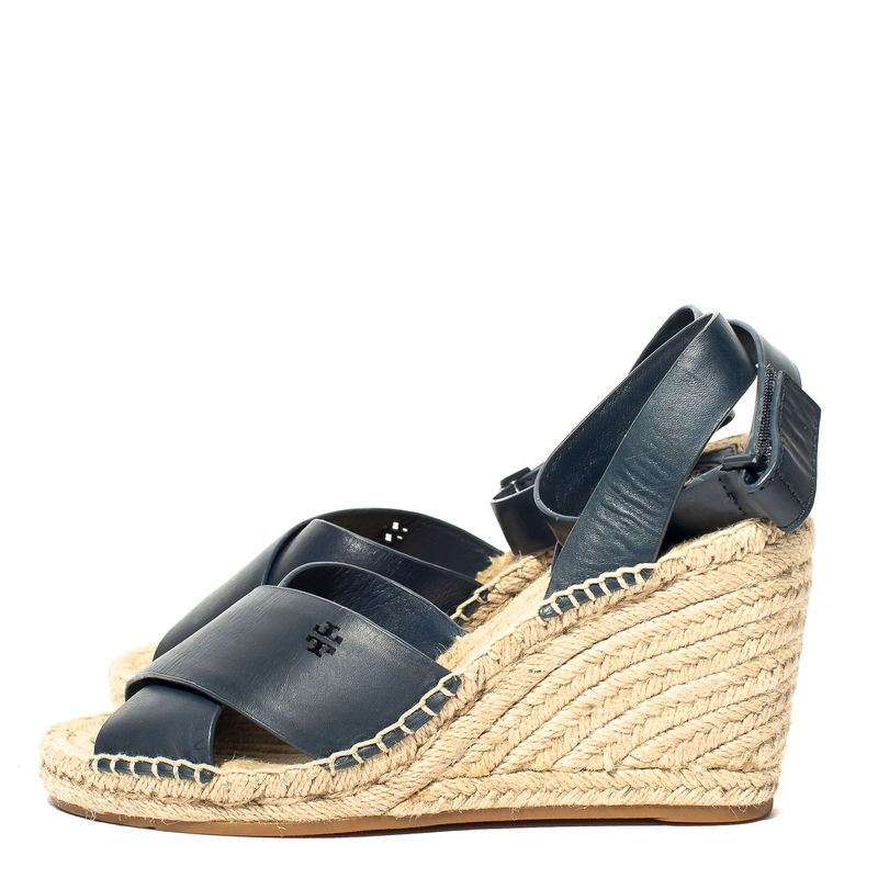 Sandalia-Anabela-Tory-Burch-Couro-Azul-Marinho