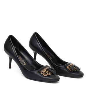 Sapato Salvatore Ferragamo Couro Preto