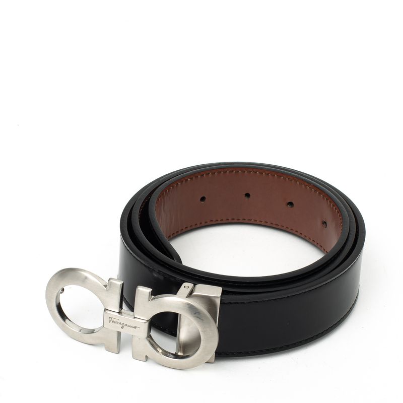 Cinto-Salvatore-Ferragamo-Couro-Preto