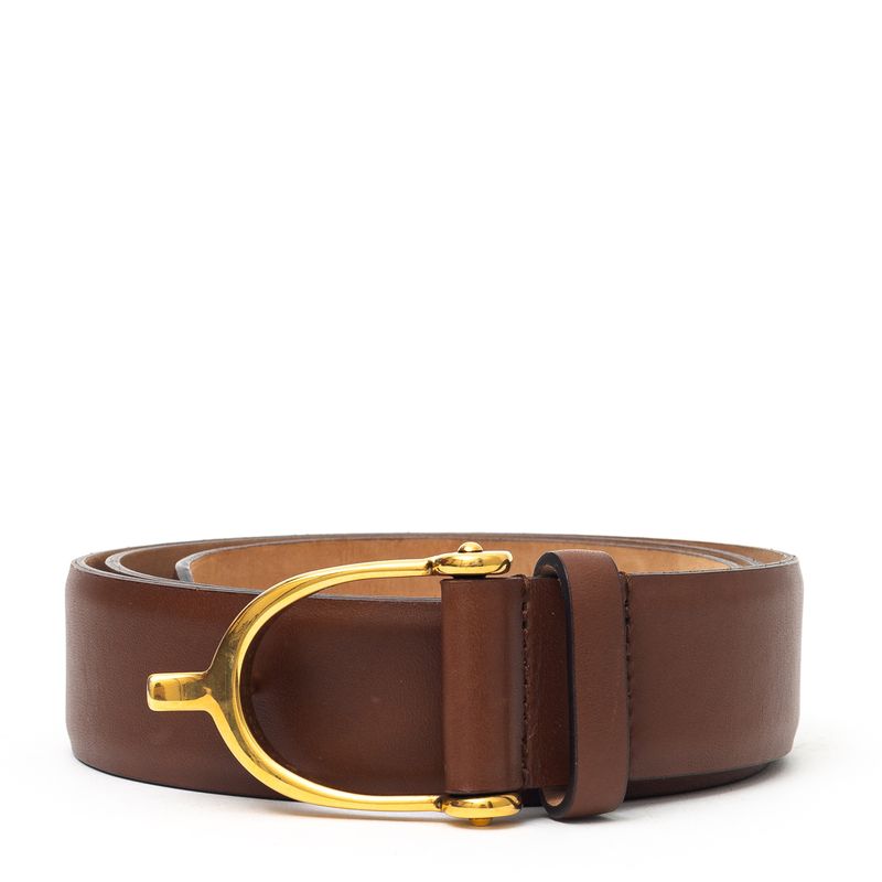 Cinto-Gucci-Couro-Marrom