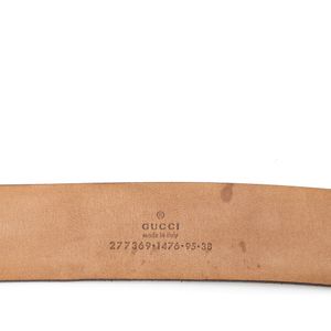 Cinto Gucci Couro Marrom