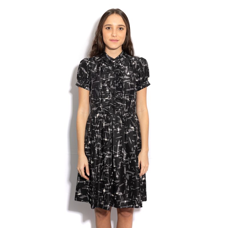 Vestido-Kate-Spade-Cinza