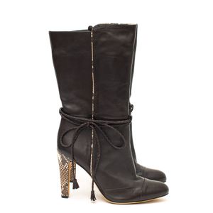 Bota Alexandre Birman Couro Marrom