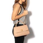 Bolsa-Chanel-Coco-Handle-Caviar-Bege