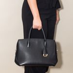 Bolsa-Christian-Dior-Bar-Couro-Preto