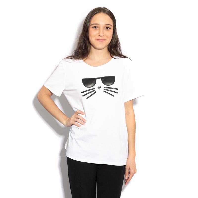 Camiseta-Karl-Lagerfeld-Gatinho