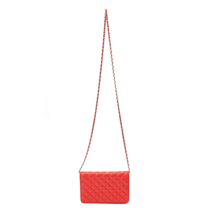 Bolsa-Chanel-Woc-Diamond-Lambskin-Vermelho