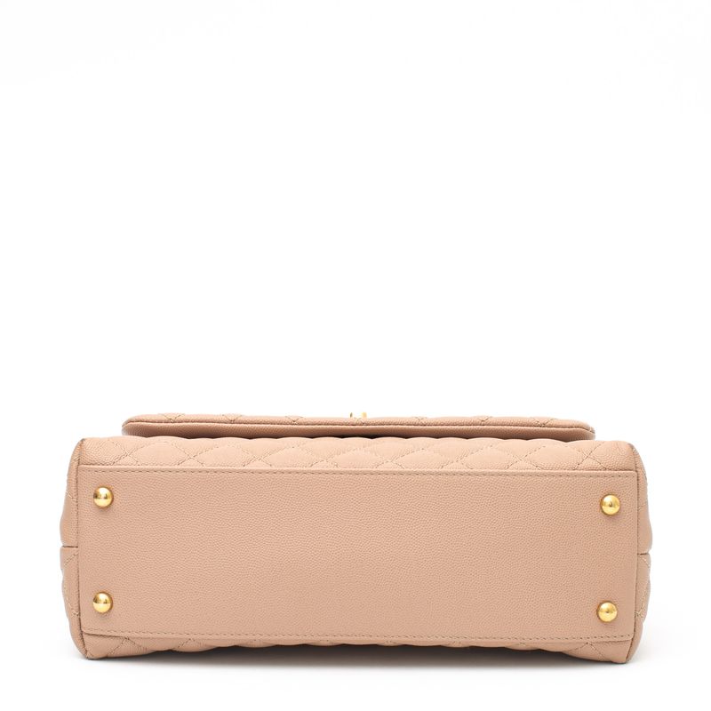 Bolsa-Chanel-Coco-Handle-Caviar-Bege