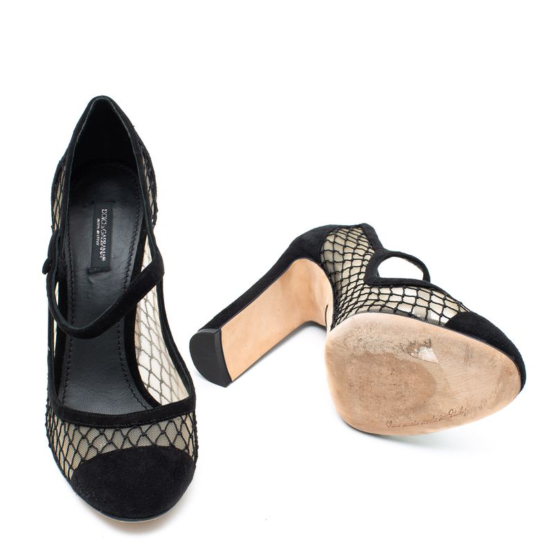 Sapato-Dolce---Gabbana-Telinha-e-Camurca-Preto