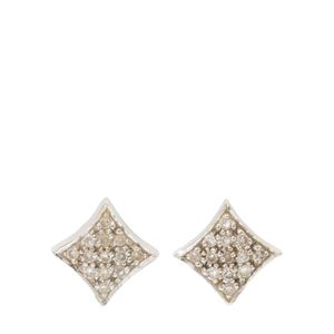 Brincos Vivara Ouro Branco e Diamantes