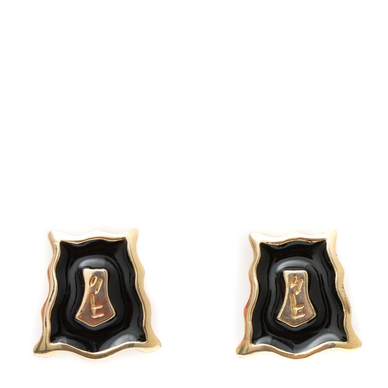 Brinco-Vintage-Esmaltado-Preto