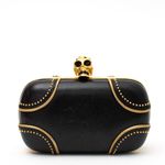 Clutch-Alexander-McQueen-Couro-Preto