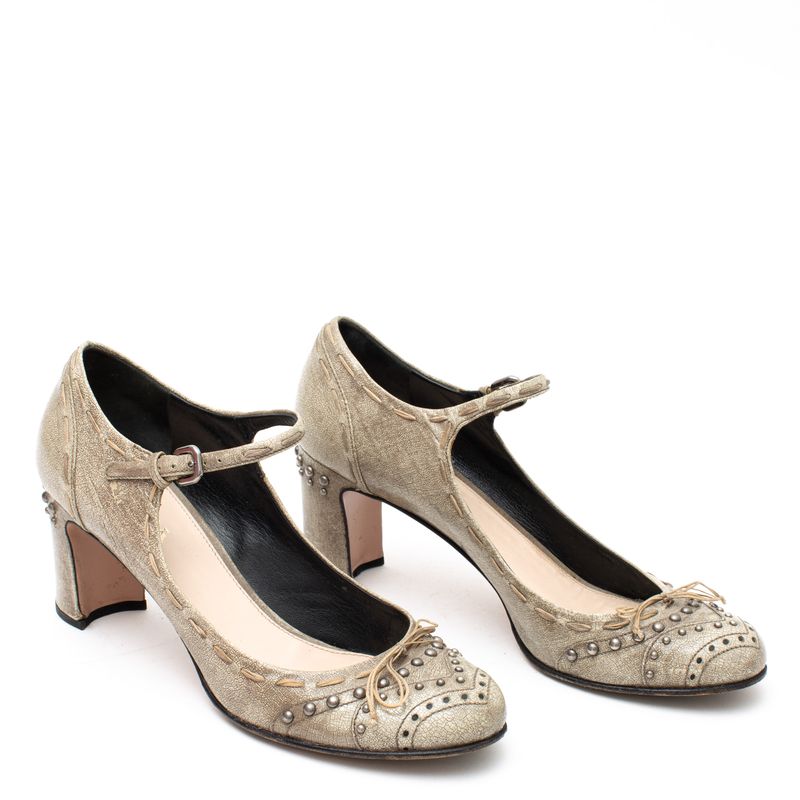 Sapato-Mary-Jane-Prada-Craquelado-Cinza