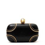 Clutch-Alexander-McQueen-Couro-Preto