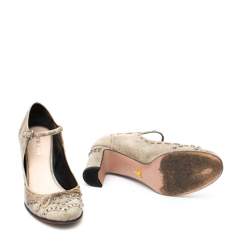 Sapato-Mary-Jane-Prada-Craquelado-Cinza