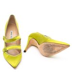 Sapato-Manolo-Blahnik-Cetim-Verde