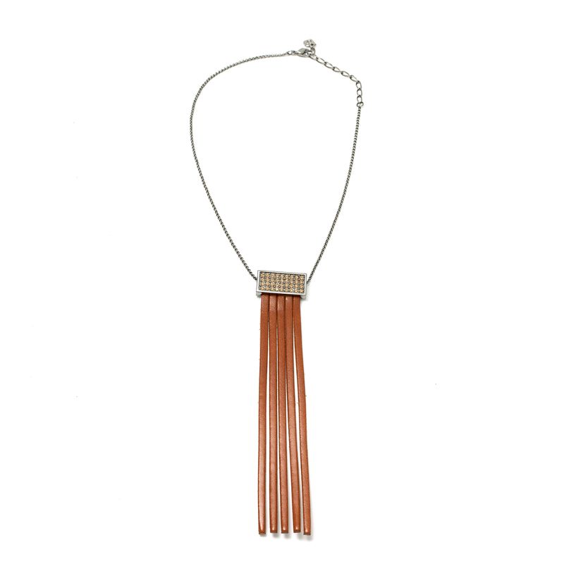 Colar-Swarovski-Metal-Chumbo-e-Couro